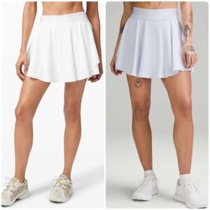Lululemon Womens Bundle Lot (2) Court Rival High Rise Tennis Skirt Skort Size 6